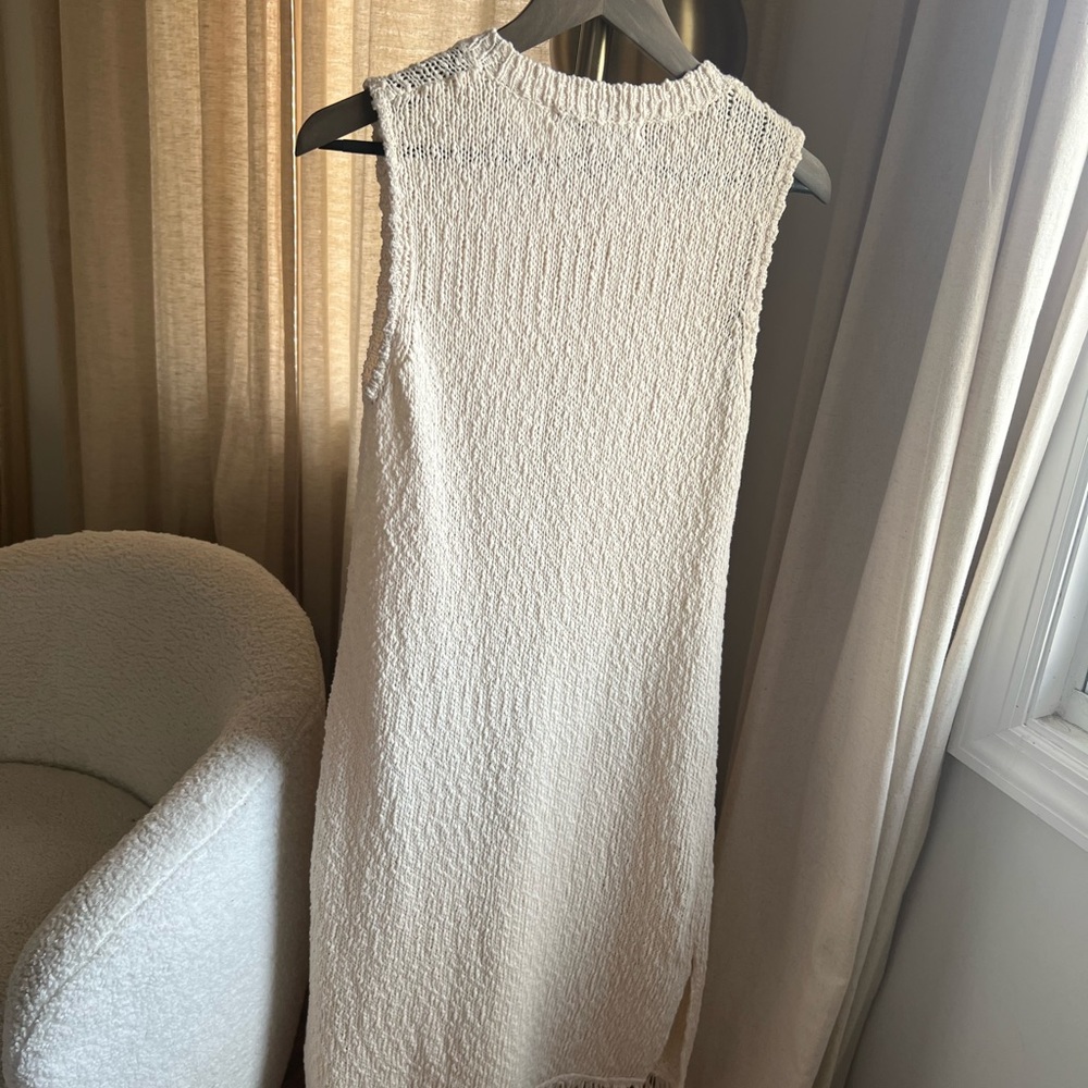 Anthropologie Callahan Island Knit Maxi Sleeveless Dress | Medium Petite - Picture 7 of 9